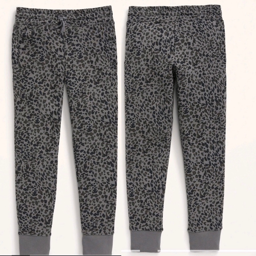 NEW High Waisted Vintage Printed Joggers Sweatpants Gray XL Girl’s OLD NAVY